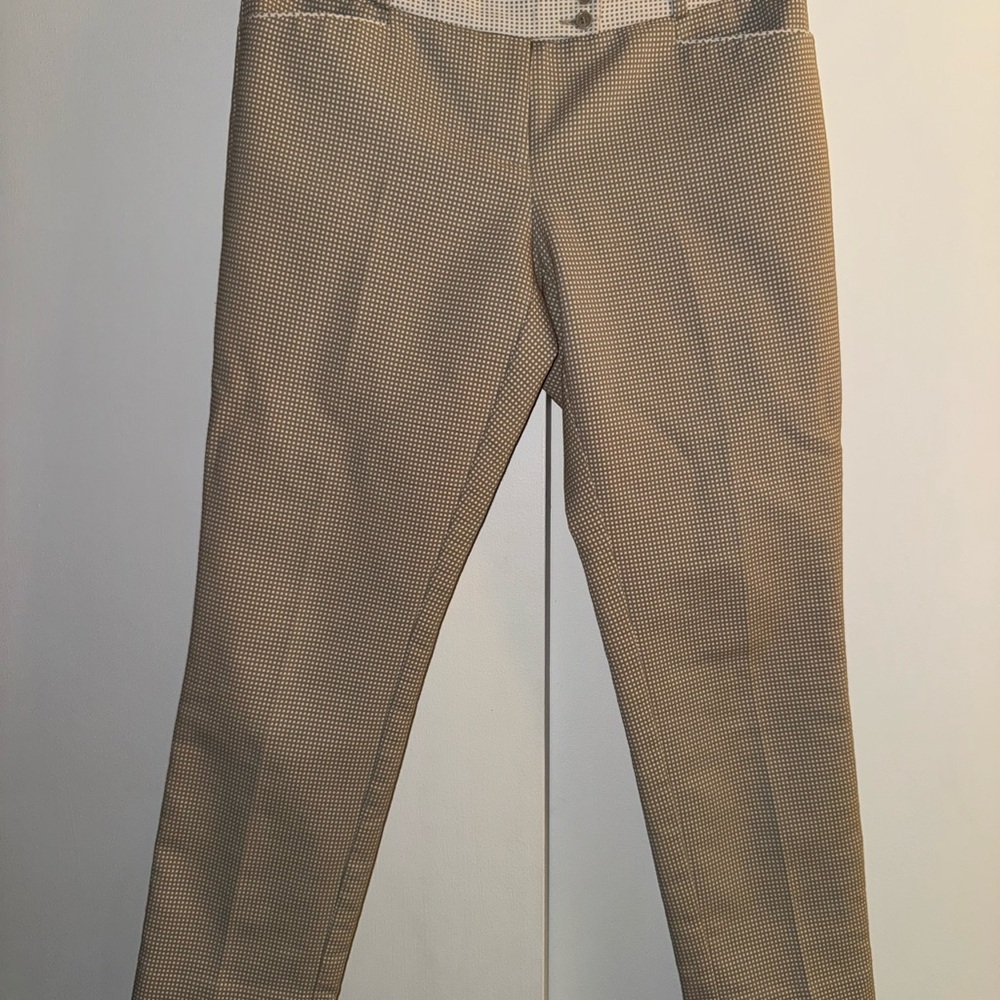The Limited Beige and White Patterned Pants